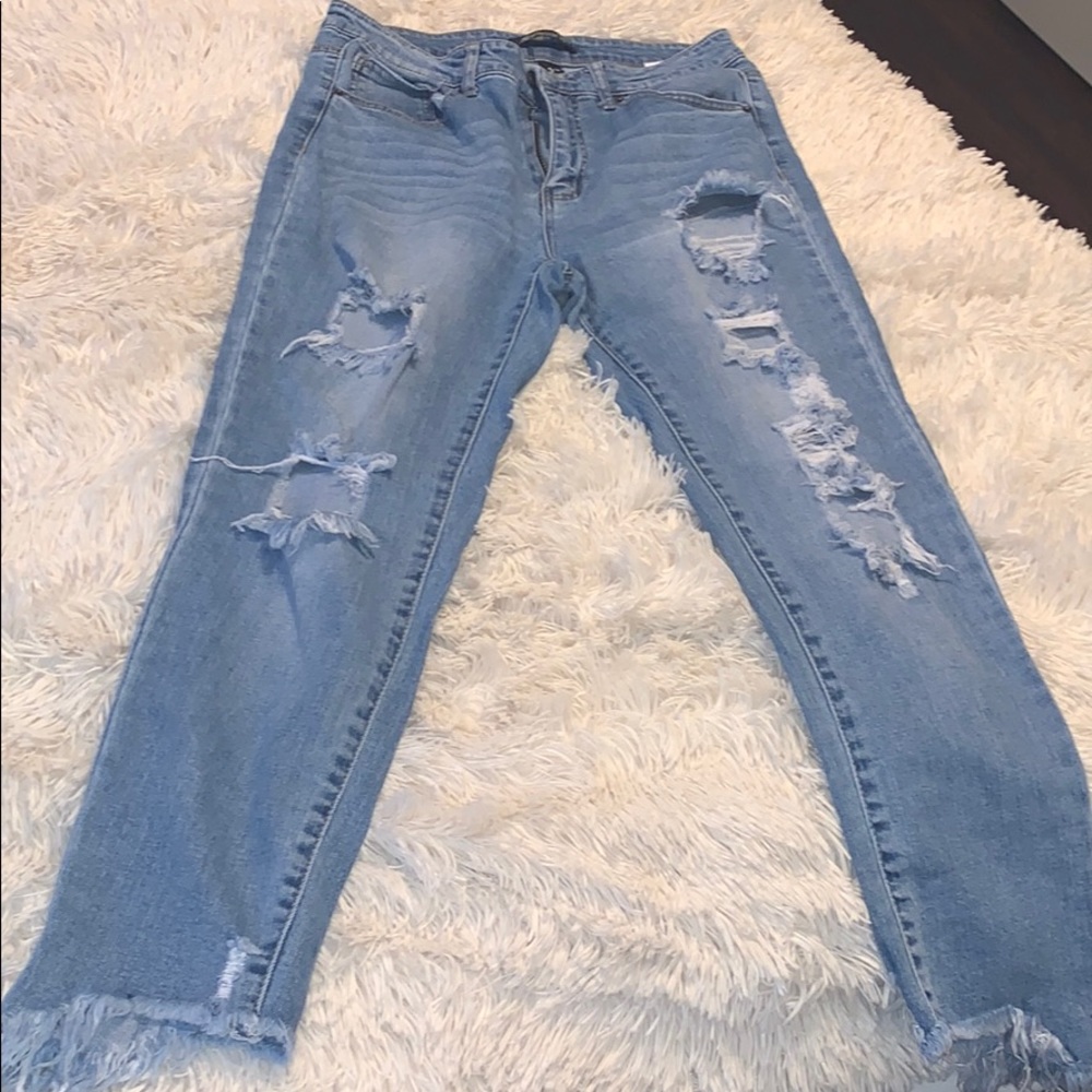 April jeans distressed jeans size 11